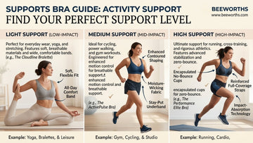 Sports Bras 101: Choosing the Right Support for Your Activity - Bee Worths