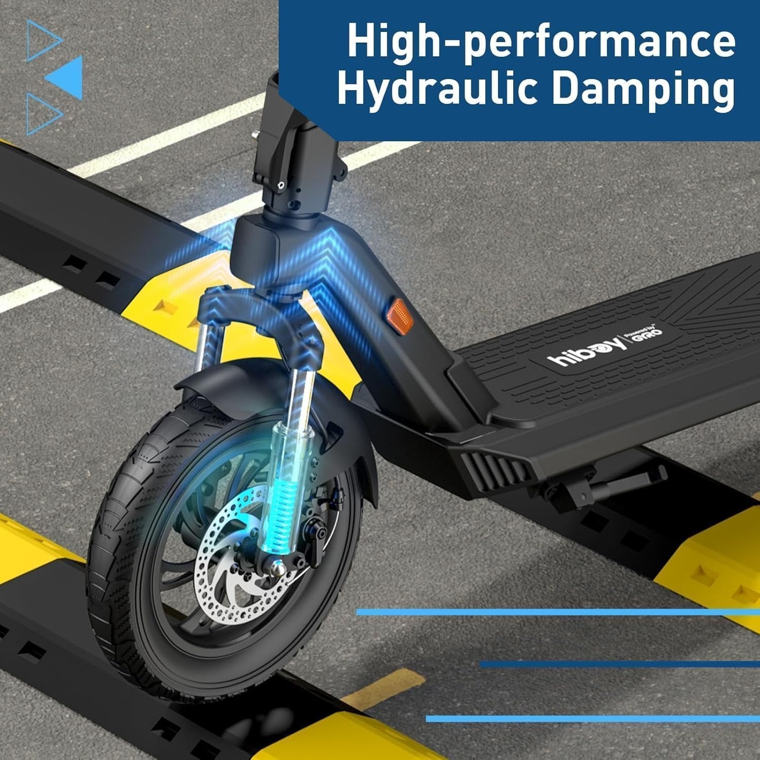 Hiboy X300 Electric Scooter, 700W Peak Motor, 12″ Pneumatic Tires, 23 Mph & 38 Miles Range, Folding Commuter Electric Scooter for Adults - image 4