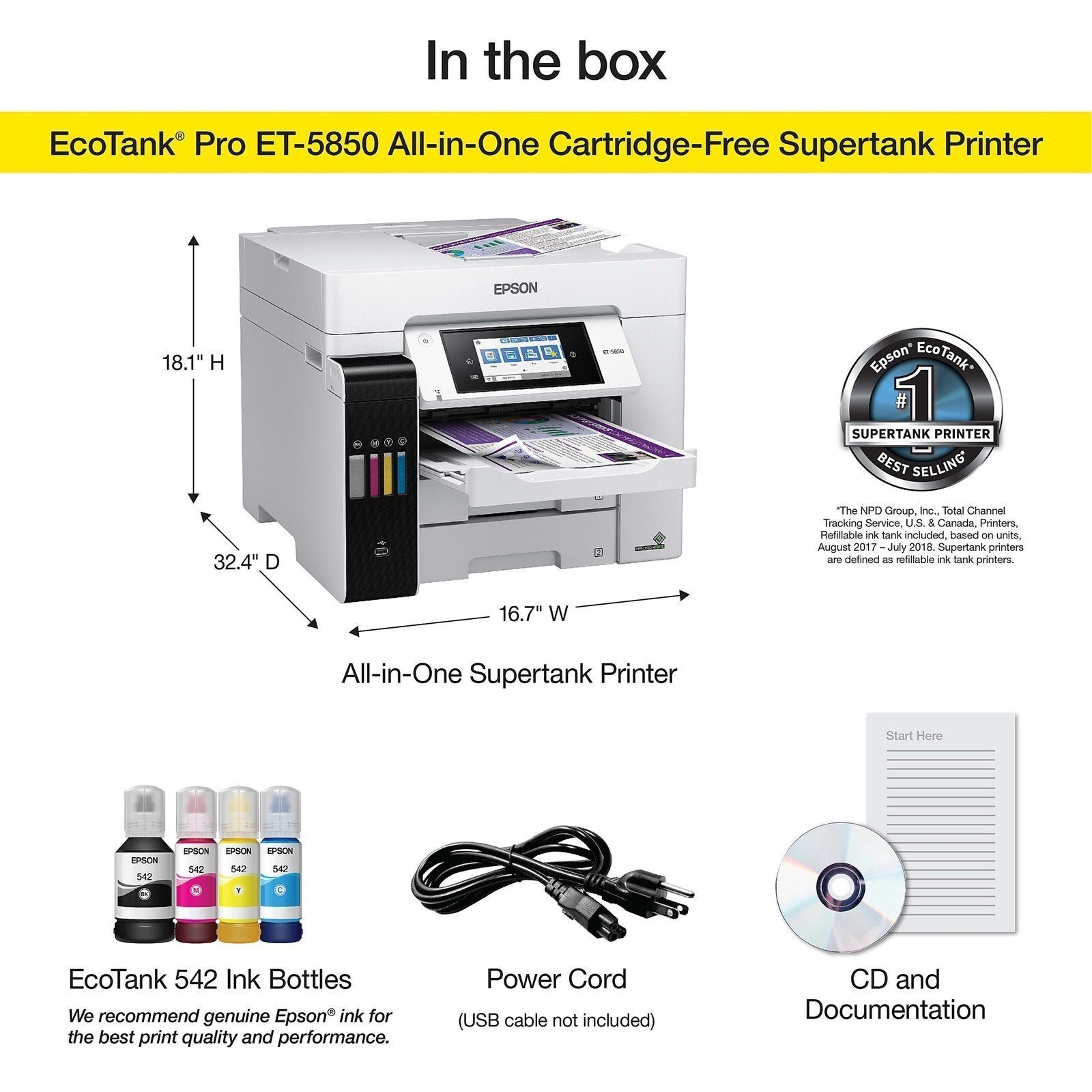 Epson EcoTank Pro ET-5850 Color Laser - image 3