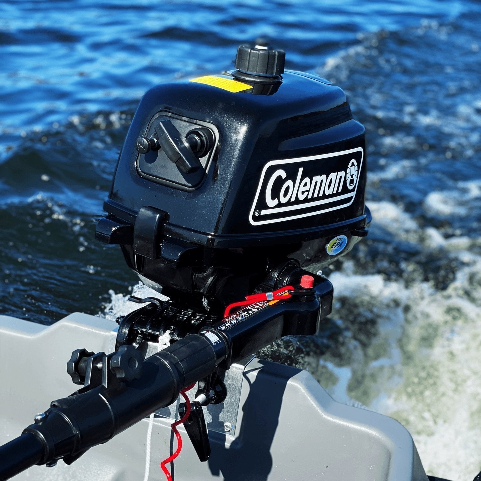 Coleman Powersports 5 HP 4 Stroke Outboard Boat Motor with Easy Pull Start F5BMS - image 2