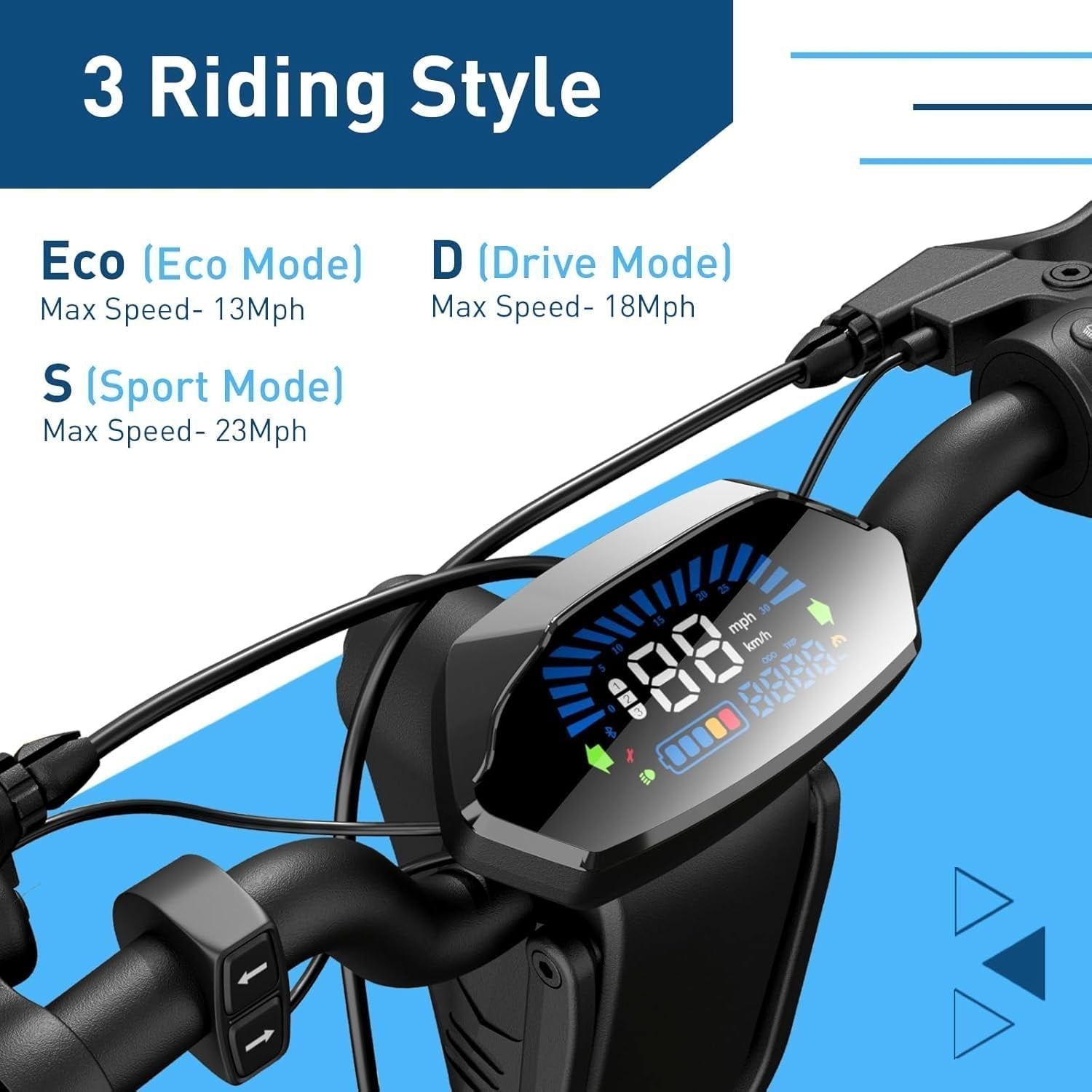 Hiboy X300 Electric Scooter, 700W Peak Motor, 12″ Pneumatic Tires, 23 Mph & 38 Miles Range, Folding Commuter Electric Scooter for Adults - image 5