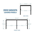 Backyard Discovery Sarasota Louvered Pergola - image 5