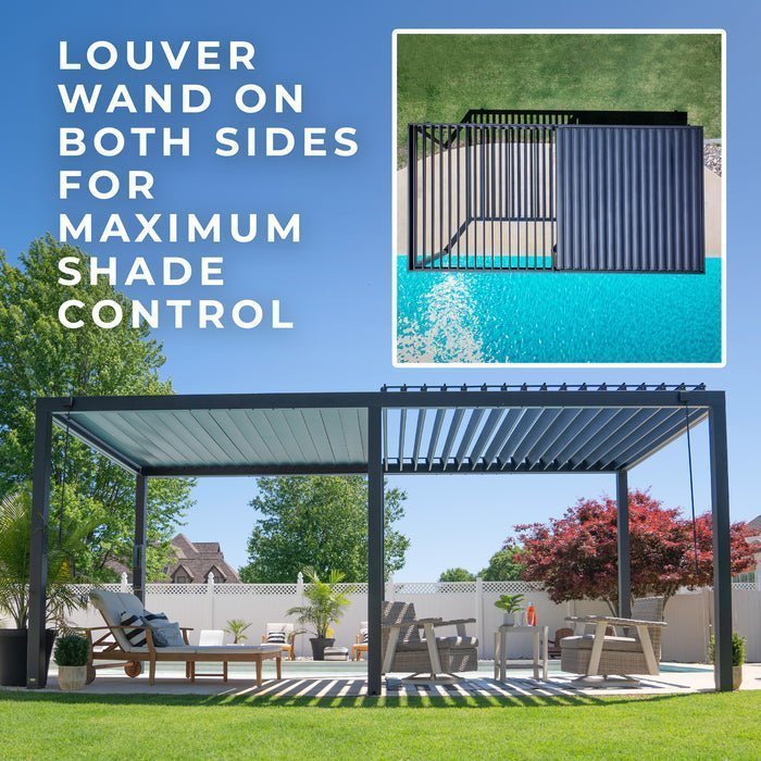 Backyard Discovery Sarasota Louvered Pergola - image 3