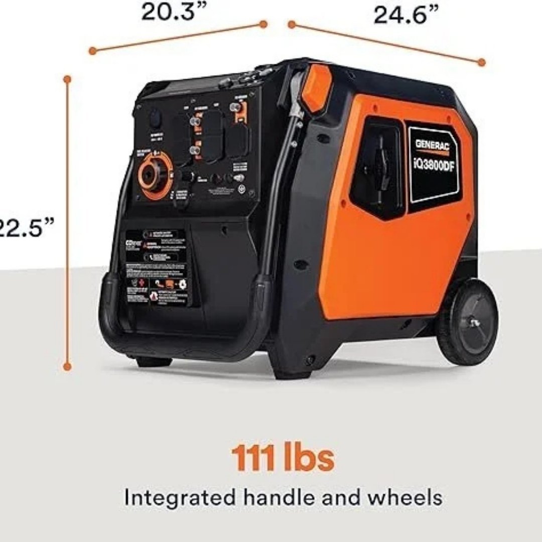 Generac iQ3800 3.800-Watt Dual Fuel Portable Inverter Generator - image 3