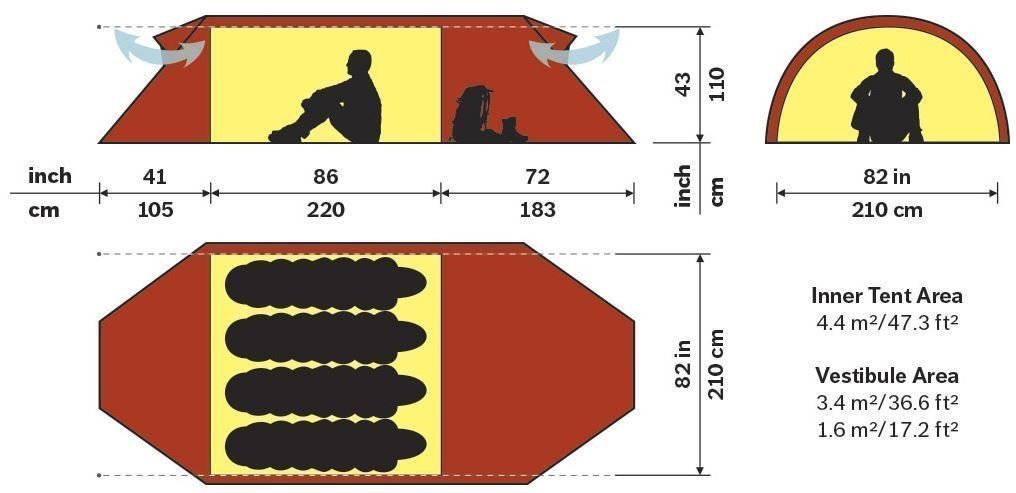 Hilleberg Keron 4 Tent - Bee Worths