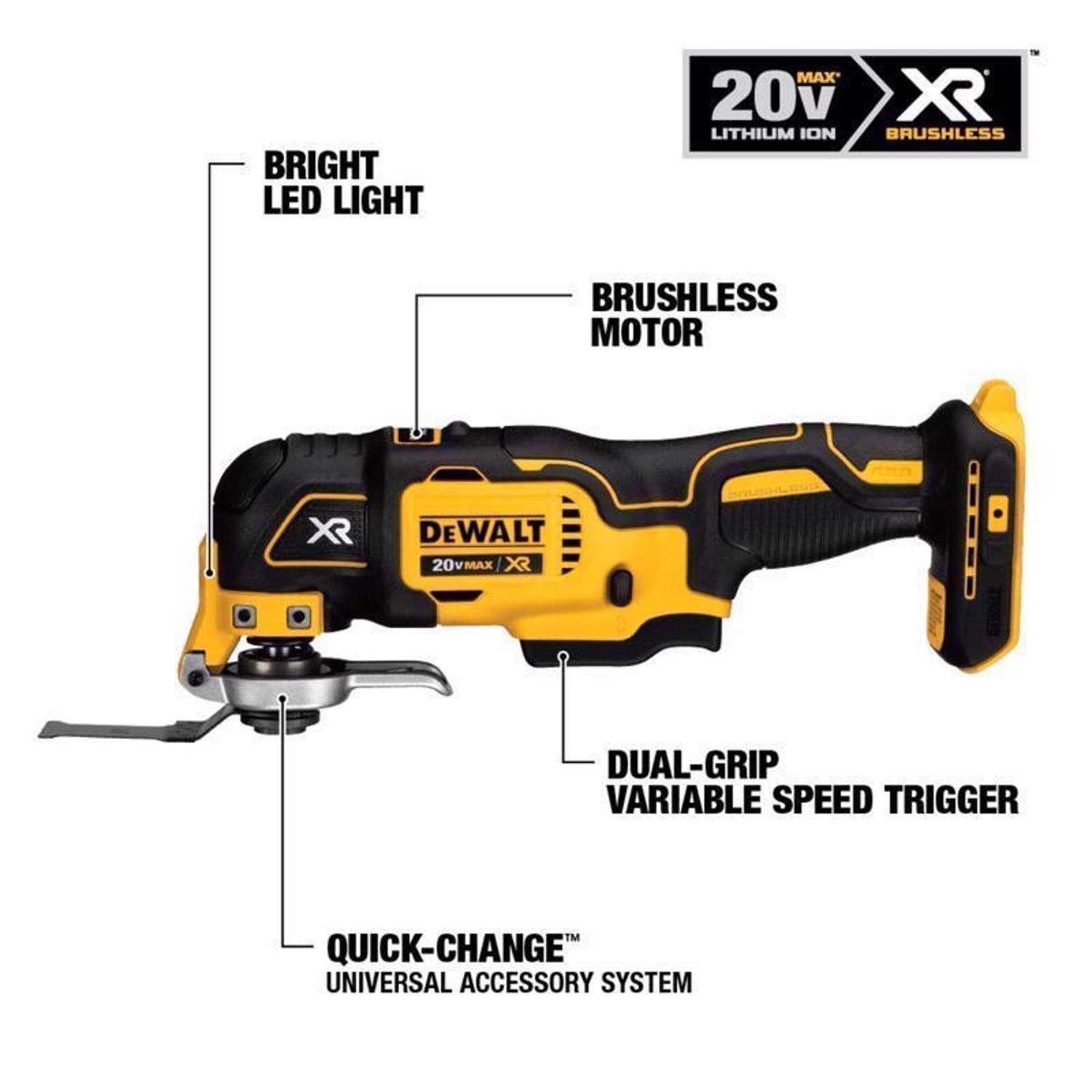 20-Volt MAX Lithium-Ion Cordless 7-Tool Combo Kit with 2.0 Ah Battery, 5.0 Ah Battery and Charger - image 4
