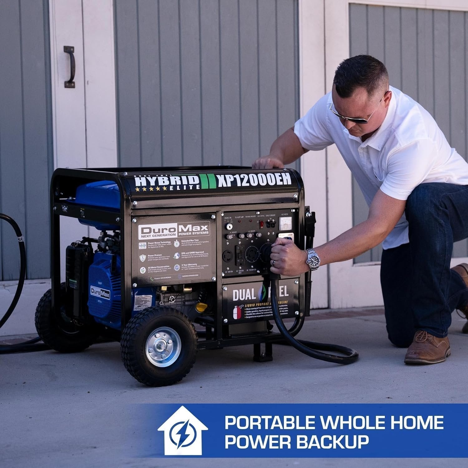 DuroMax XP12000EH 12,000 Watt Dual Fuel Portable Generator - image 3