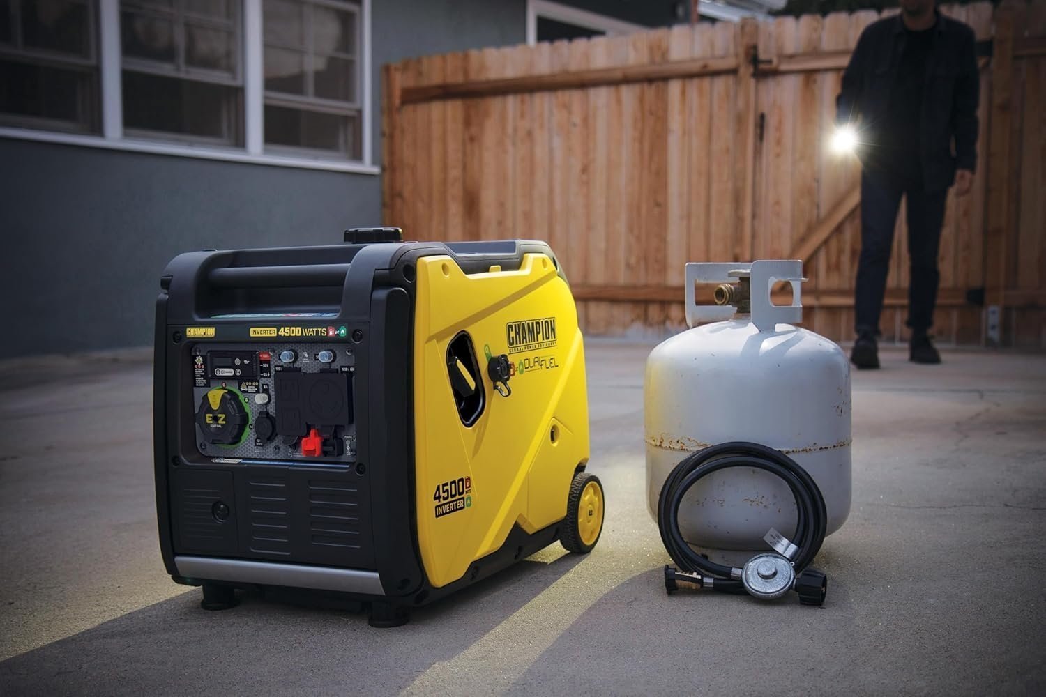 Champion 4,500-Watt Portable Dual Fuel Inverter Generator 200991 - image 5