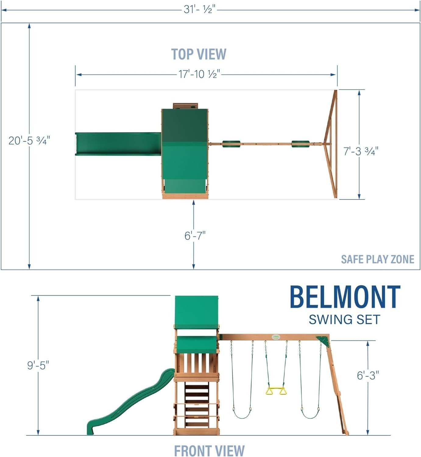 Backyard Discovery Belmont All Cedar Swing Set - image 5
