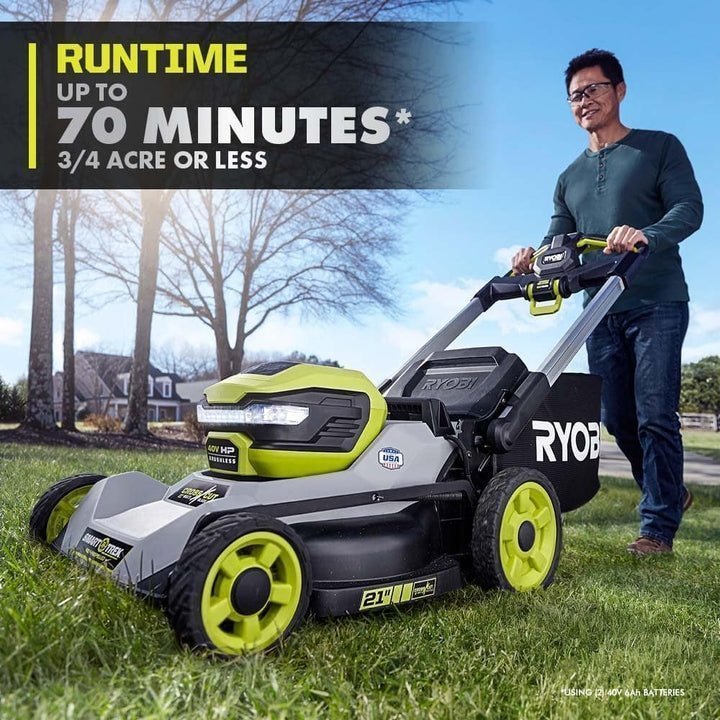 40V HP Brushless 21″ Self-Propelled Multi-Blade Mower Kit - image 3