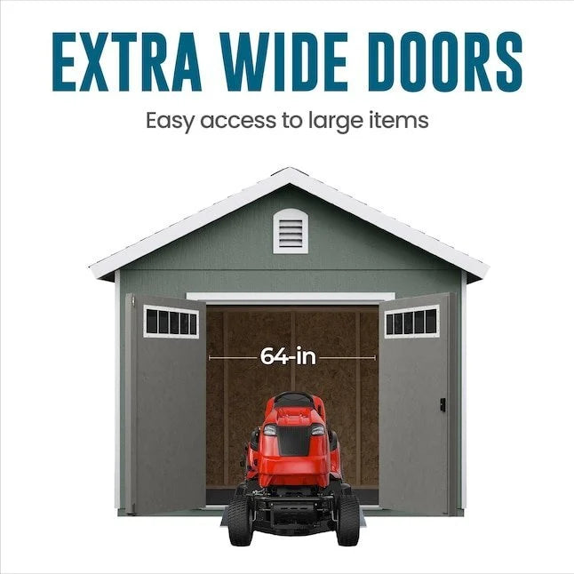 Heartland Asheville 10-ft x 12-ft Gable Style Wood Outdoor Storage Shed - image 2