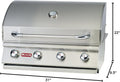 Bull Outlaw 30 inch 4 Burner Built in Natural Gas Grill - image 2