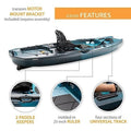 Aurora Fusion Lifetime Manta 10 ft. Sit-On-Top Angler Kayak - image 3