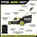 40V HP Brushless 21″ Self-Propelled Multi-Blade Mower Kit - image 4
