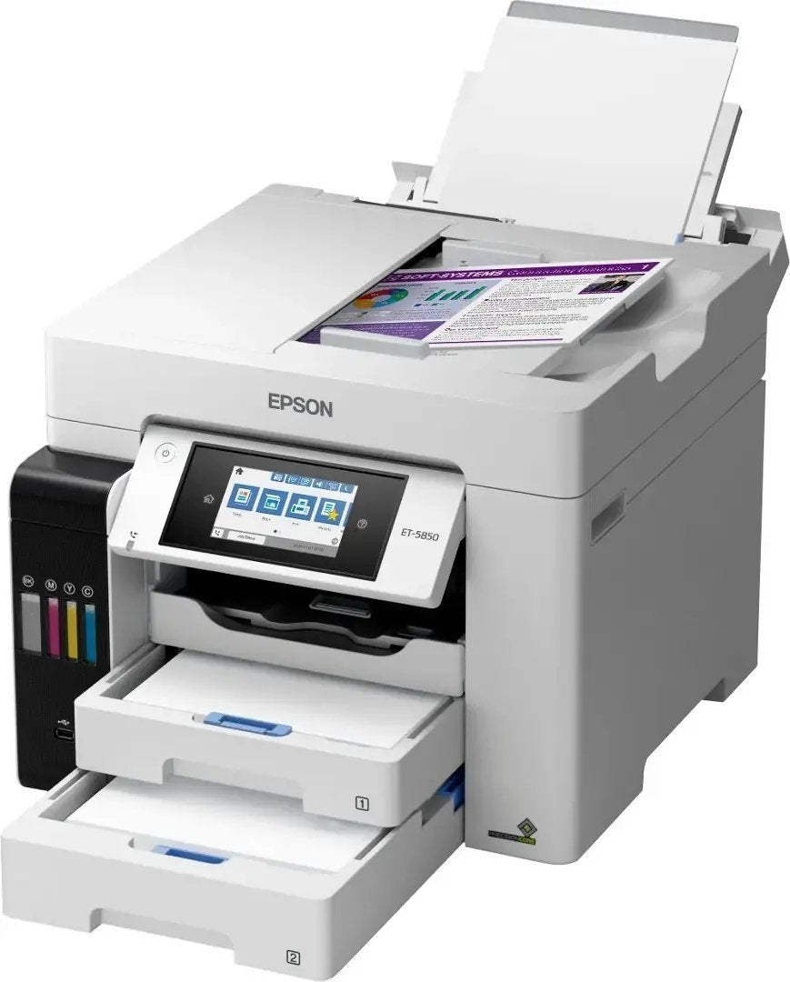 Epson EcoTank Pro ET-5850 Wireless Color All-in-One Supertank Printer C11CJ29201 - image 5