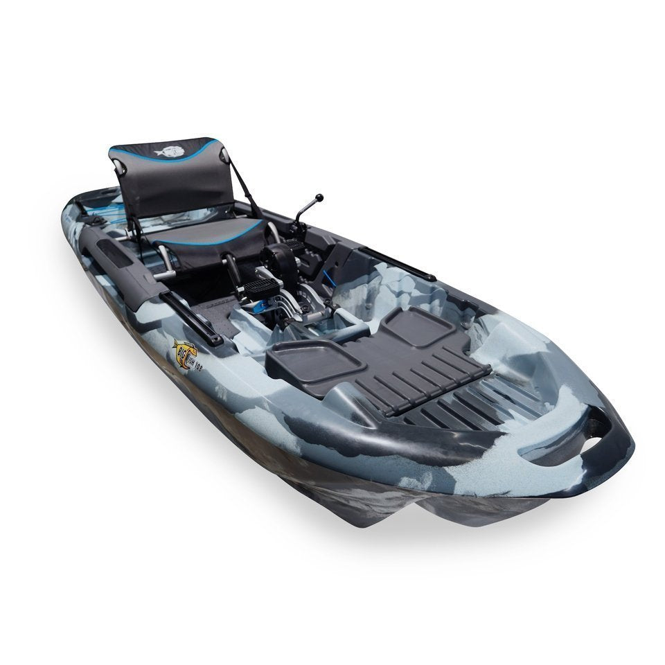 3 Waters Big Fish 108′ Length Urban Camo Pro Fish Pedal Drive Cathedral Hull - image 2