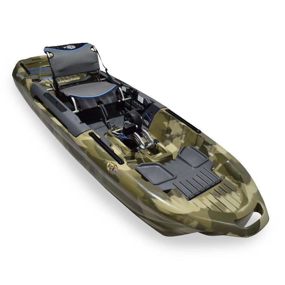 3 Waters Big Fish 108′ Length Urban Camo Pro Fish Pedal Drive Cathedral Hull - image 3