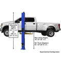 Atlas Equipment Platinum PVL10 ALI Certified Commercial Overhead 10,000 lb. Capacity 2-Post Lift - image 2