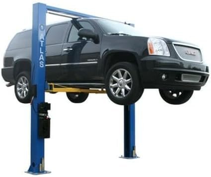 ATLAS Automotive Equipment 9OHSC-SS 2-Post Vehicle Overhead Lift, 11’9” Minimum Ceiling Height, 9,000lb Capacity, Clear Floor, 11’10” Height, 3-Stage Front and 2-Stage Rear Arms, for DIY/Hobbyists - image 2