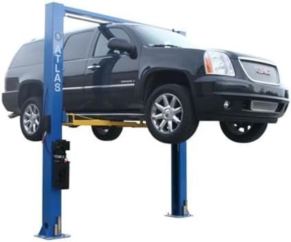 ATLAS Automotive Equipment 9OHSC-SS 2-Post Vehicle Overhead Lift, 11’9” Minimum Ceiling Height, 9,000lb Capacity, Clear Floor, 11’10” Height, 3-Stage Front and 2-Stage Rear Arms, for DIY/Hobbyists - image 3