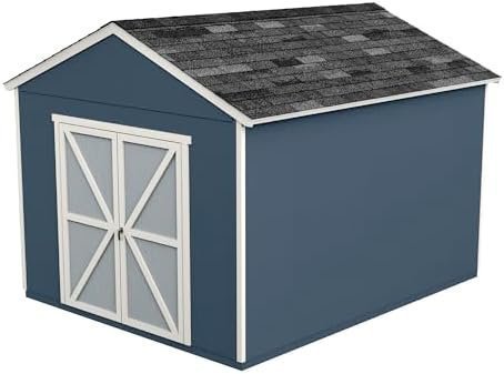 Handy Home Products Rookwood 10×12 Do-It-Yourself Wooden Storage Shed- Does not Include Floor kit, Paint, or Roofing Shingles - Bee Worths
