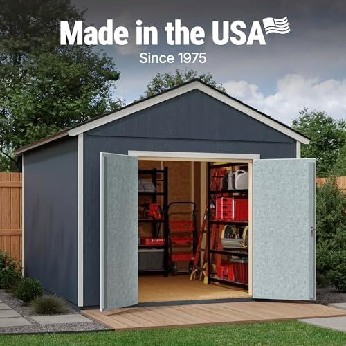 Handy Home Products Rookwood 10×12 Do-It-Yourself Wooden Storage Shed- Does not Include Floor kit, Paint, or Roofing Shingles - Bee Worths