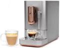 Café Affetto Automatic Espresso Machine + Milk Frother | Built-In & Adjustable Espresso Bean Grinder | One-Touch Brew in 90 Seconds | Steel Silver, 1.2 Liter, (C7CEBBS2RS3) - image 2