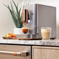 Café Affetto Automatic Espresso Machine + Milk Frother | Built-In & Adjustable Espresso Bean Grinder | One-Touch Brew in 90 Seconds | Steel Silver, 1.2 Liter, (C7CEBBS2RS3) - image 3