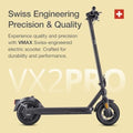 Electric Scooter – VX2 PRO Swiss Engineered Electric Scooters for Adults – 1300W Peak Power 22, 28, 37-Mile Ranges, IPX6 Water Resistant Fast Electric Scooter – 24 Months Support - image 3