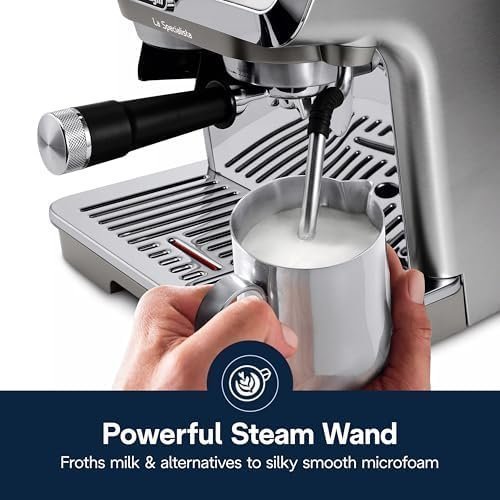 De’Longhi La Specialista Arte Evo Espresso Machine – Compact Cold Brew Coffee Maker with Grinder, Milk Steam Wand/Frother & Tamping Tools – Home Barista Kit for Lattes, Cappuccinos, Iced Coffee - image 2