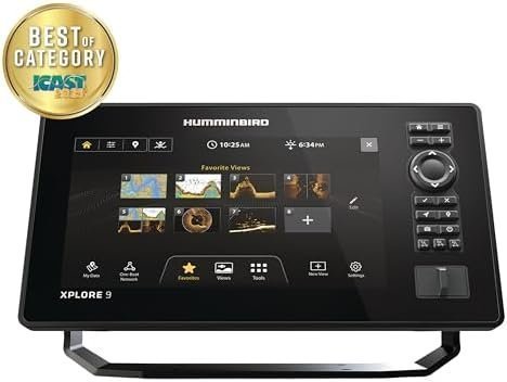 Humminbird XPLORE 9 GPS Fish Finder with Transducer, MEGA Side Imaging+ & HD Touchscreen Display - image 2