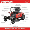 60V Zero Turn Riding Lawn Mower - image 2