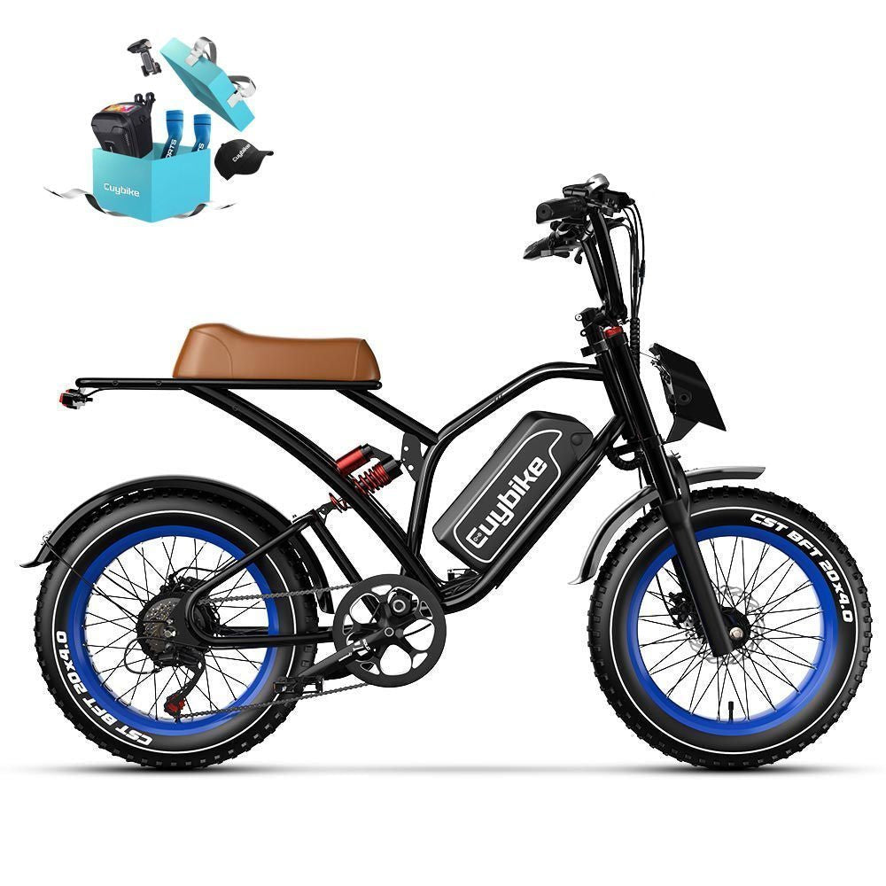 Euybike S4 Moped-Style Fat Tire Electric Bike - image 3