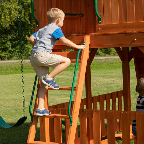 Backyard Discovery Skyfort II Cedar Wood Swing Set - image 3