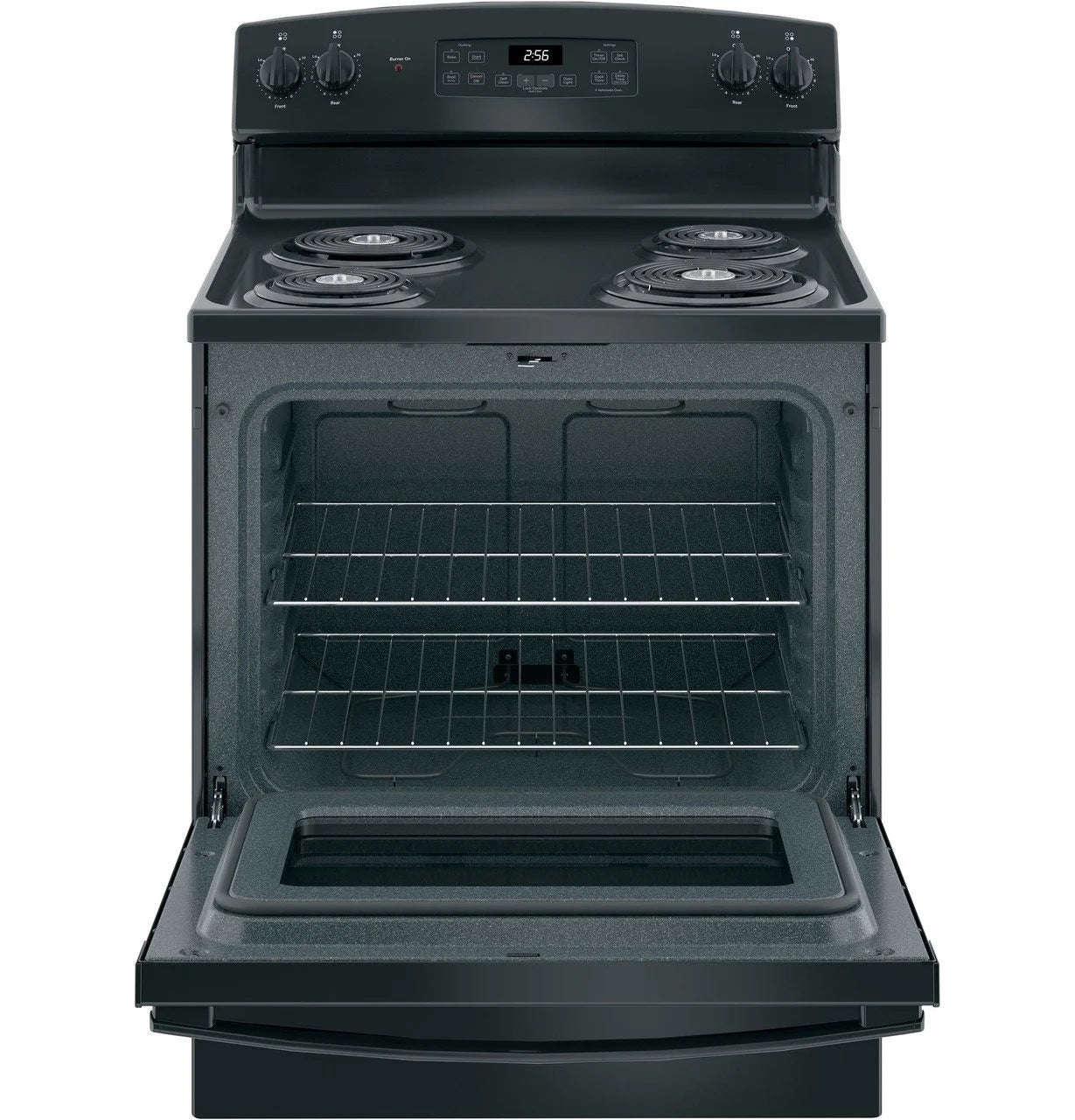 GE 30″ Freestanding Electric Range JB256DMBB - image 3