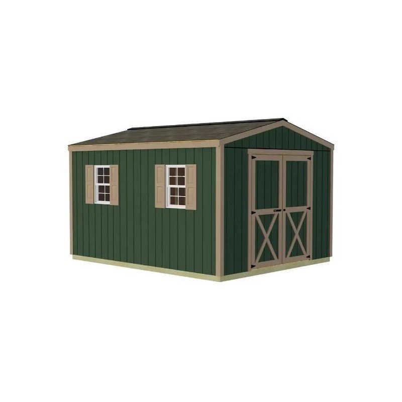 Best Barns Handmade Haven 10×12 Wood Shed Kit – Gable Roof, Eave Door (HHAVDE12) - image 2