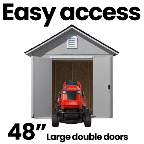 Handy Home Meridian Wooden Storage Shed – Multiple Sizes - image 3