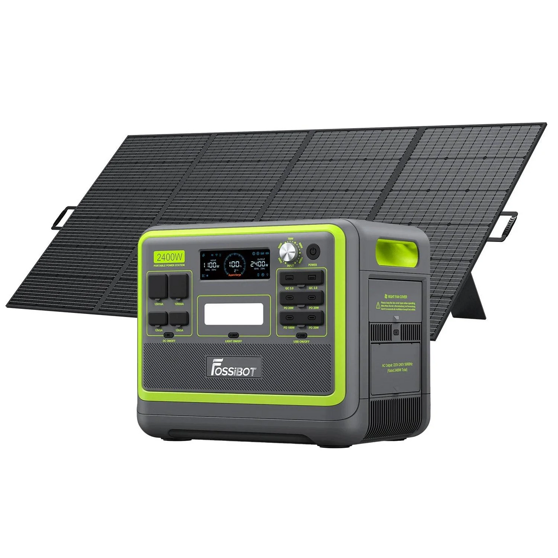 FOSSiBOT F2400 + SP200 | Solar Generator Kit